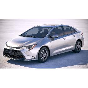 Toyota Corolla sedan hybrid US 2020 3D